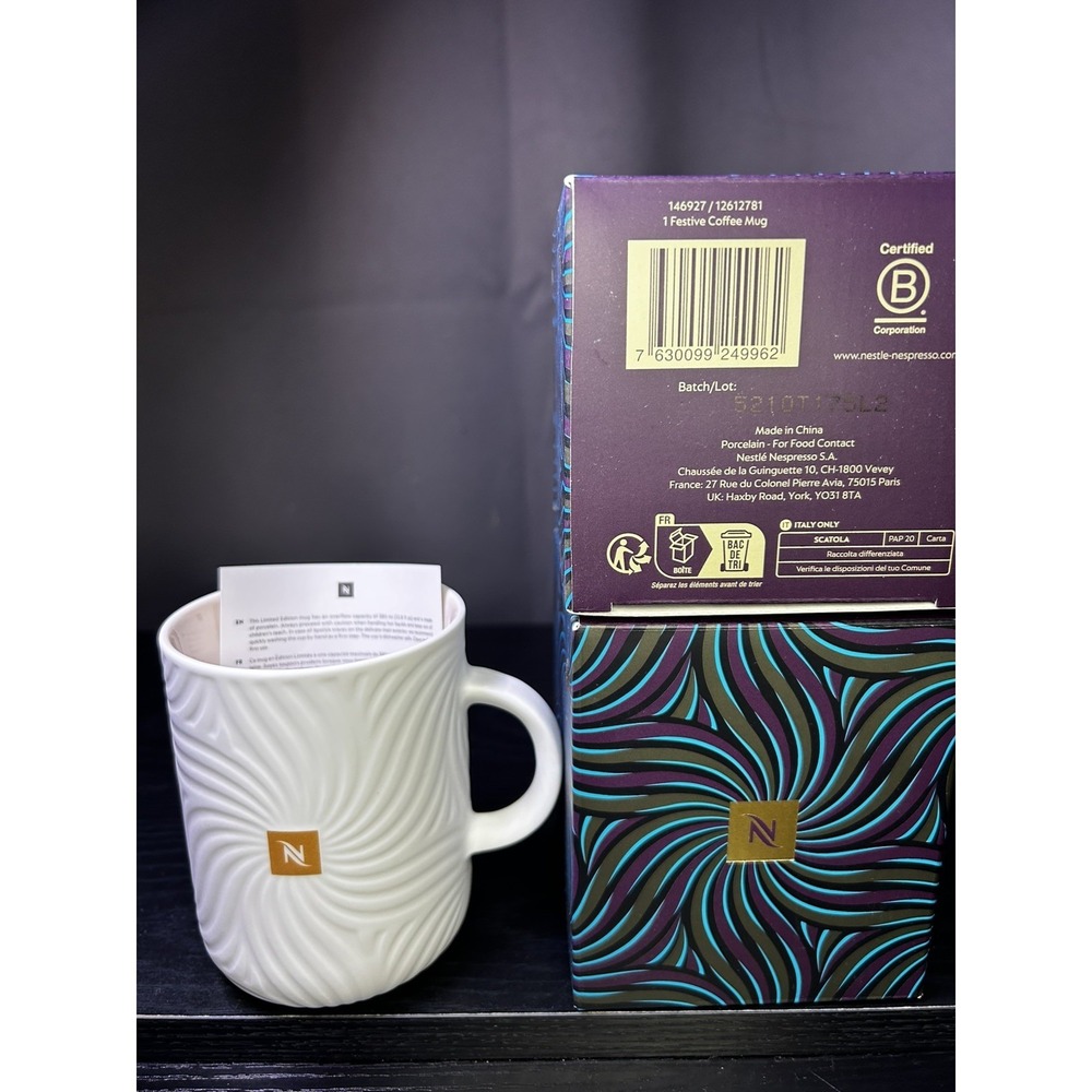 Nespresso Holiday 2025 Christmas Limited Edition Festive Mugs-2x Thandiwe Muriu